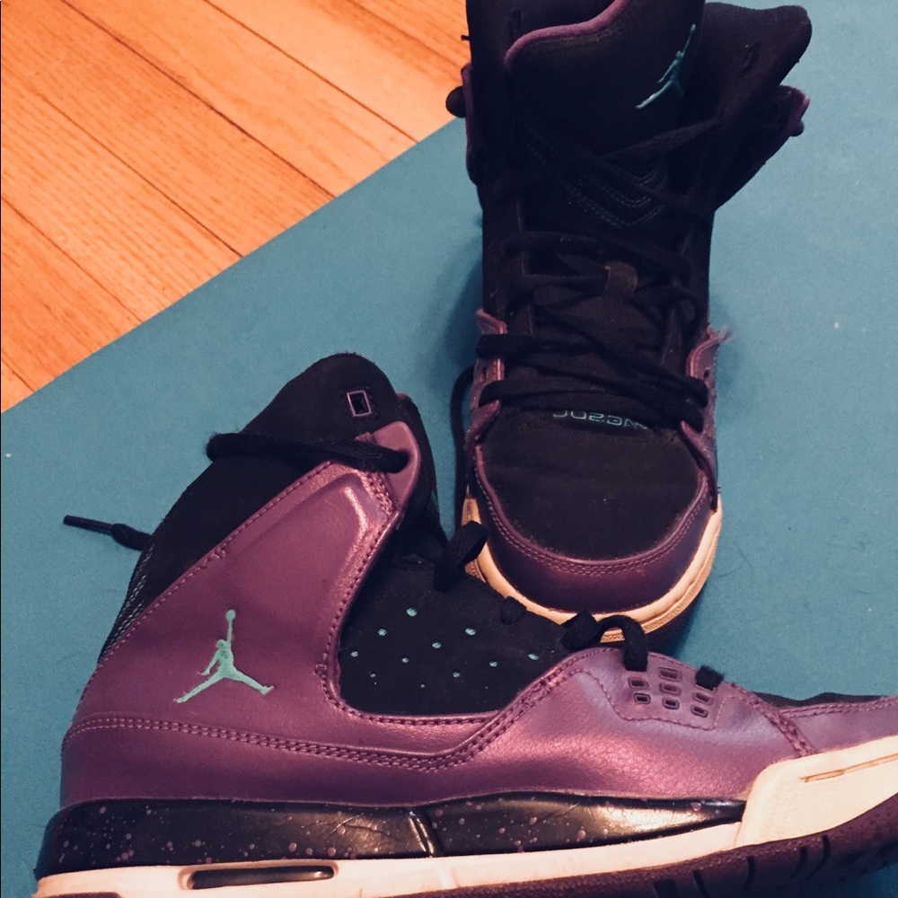 Purple & Turquoise Jordans!